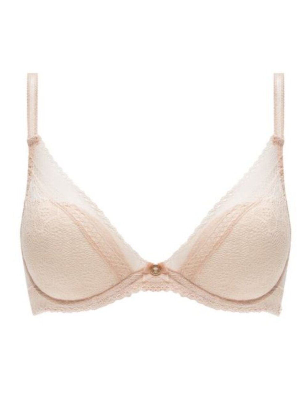 Chantelle Festivite Plunge Bra Nude Blush 32D